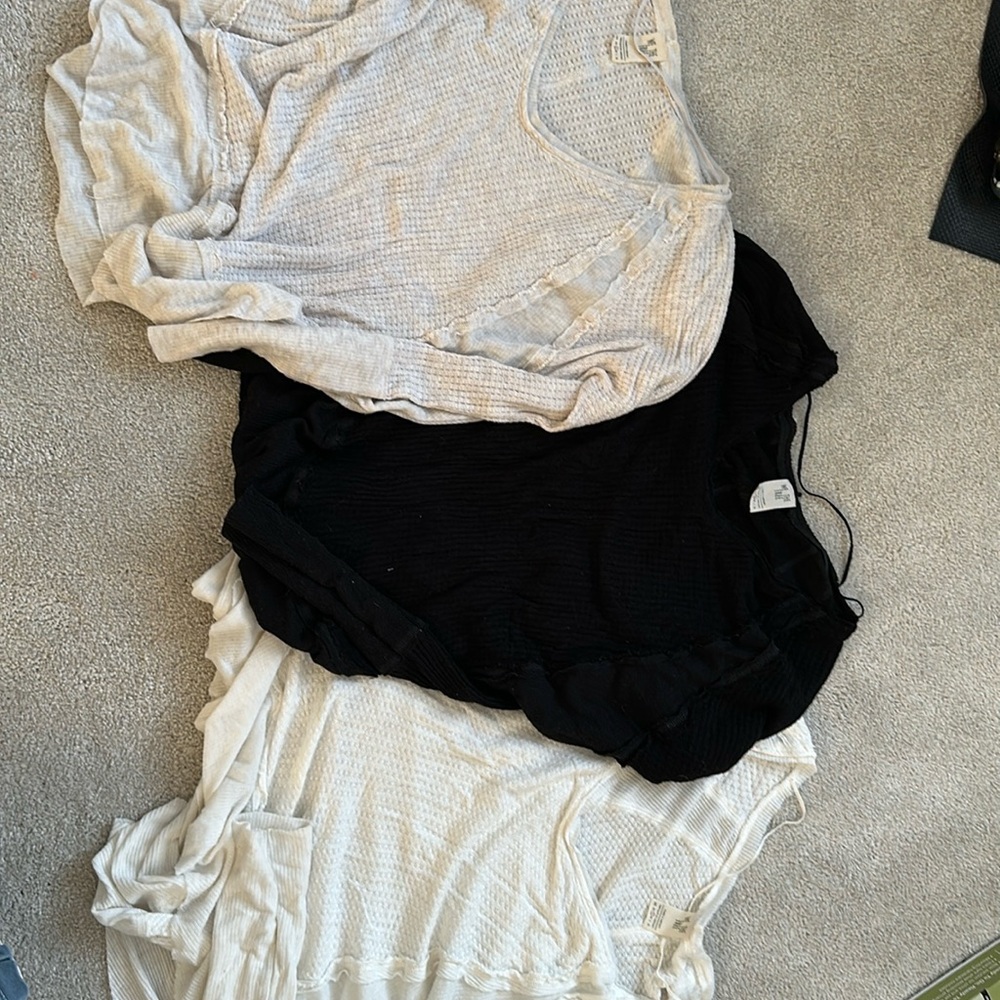3 free people shirts